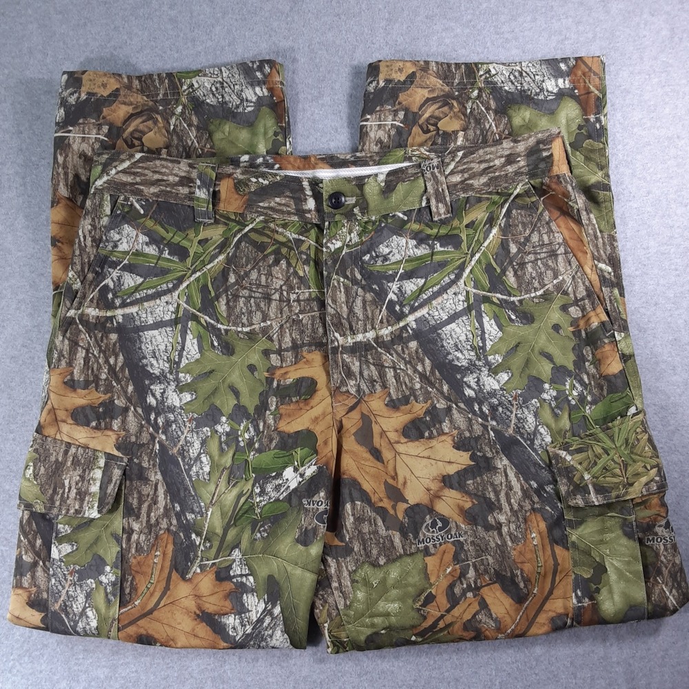 LL Bean Mens Mossy Oak Camo Cargo Pants 38x31 Hunting Outdoor 0GUT6 (38x30)